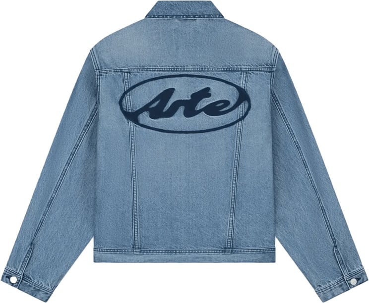 Arte Antwerp Circle Logo Jacket Denim Bleach