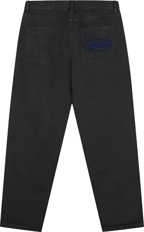 Arte Antwerp Broek met rond logo op de zakken, zwart