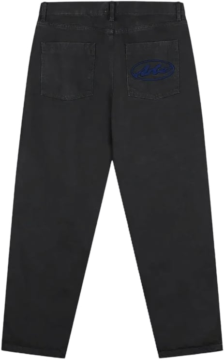 Arte Antwerp Broek met rond logo op de zakken, zwart