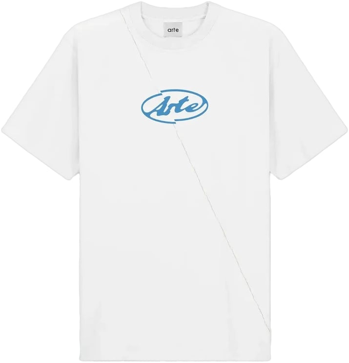 Arte Antwerp T-shirt met cirkellogo, wit