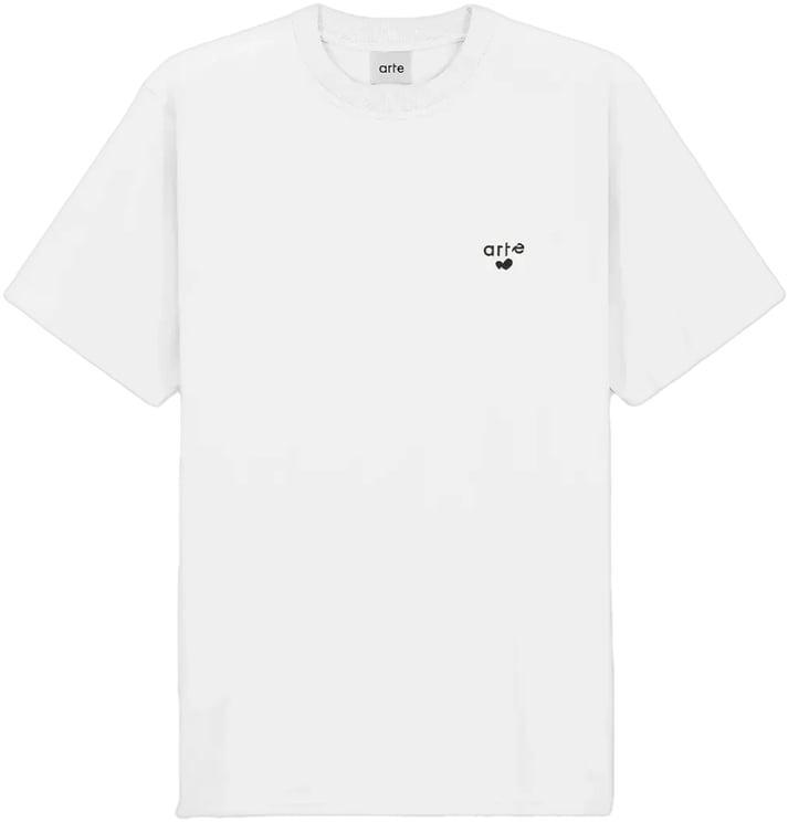 Arte Antwerp T-shirt met hartlogo, wit