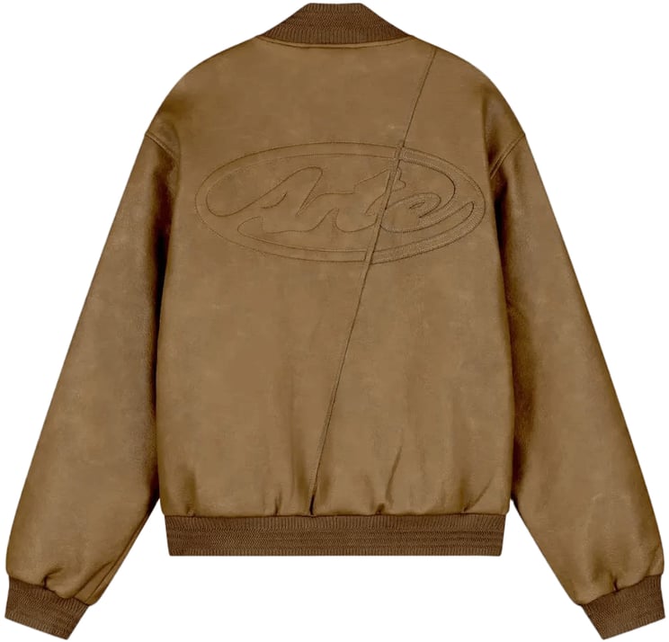 Arte Antwerp Bruine leren varsity-jas