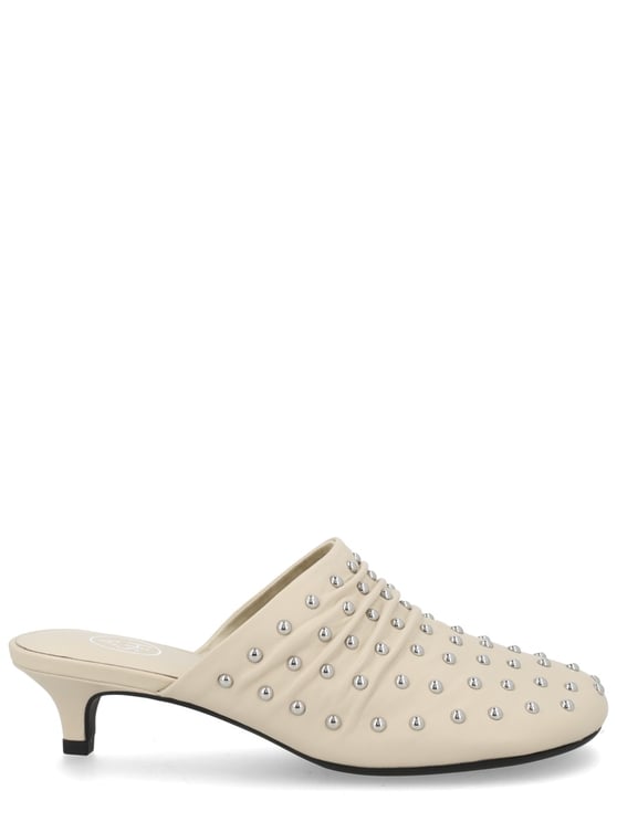 Ash Eloise Pointed Studded Leather Mules