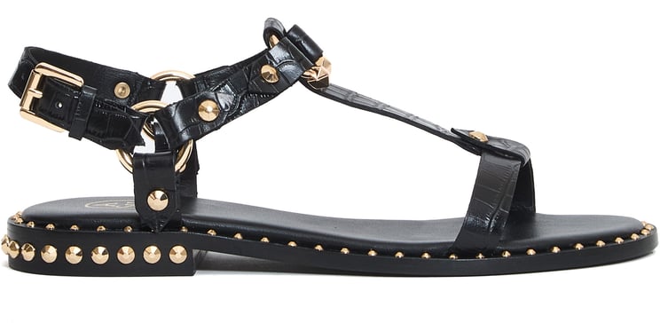 Ash Sandalo Flat Cocco Nero