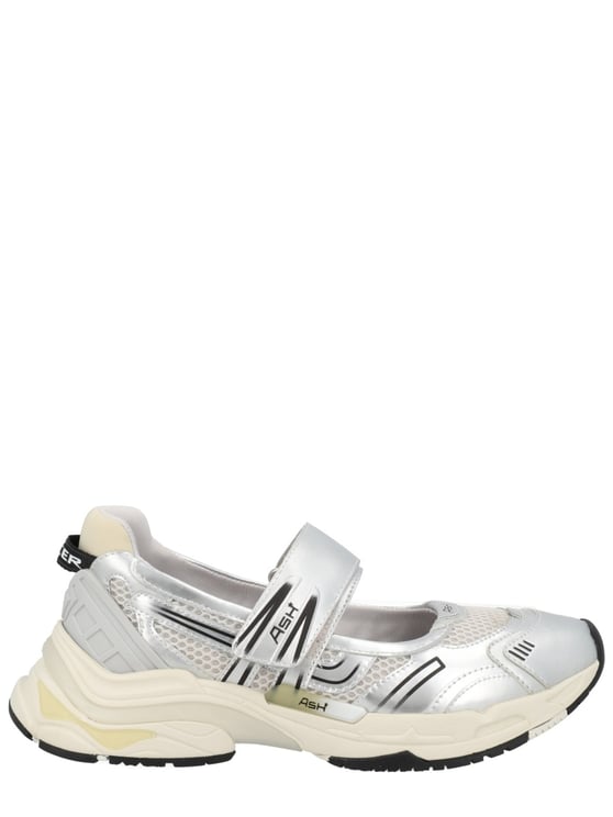 Ash Rolls Polyurethane Metallic Silver Sneakers