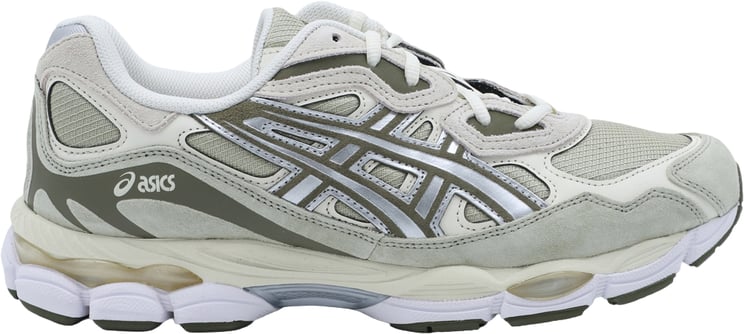 Asics Khaki Gel-Nyc Leather Mesh Sneakers