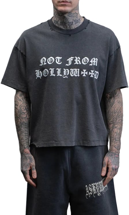ASKYURSELF NOT FROM HOLLYWOOD T VINTAGE BLACK