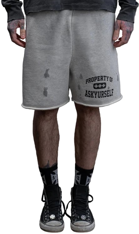 ASKYURSELF PROPERTY FLEECE SHORTS VINTAGE GREY