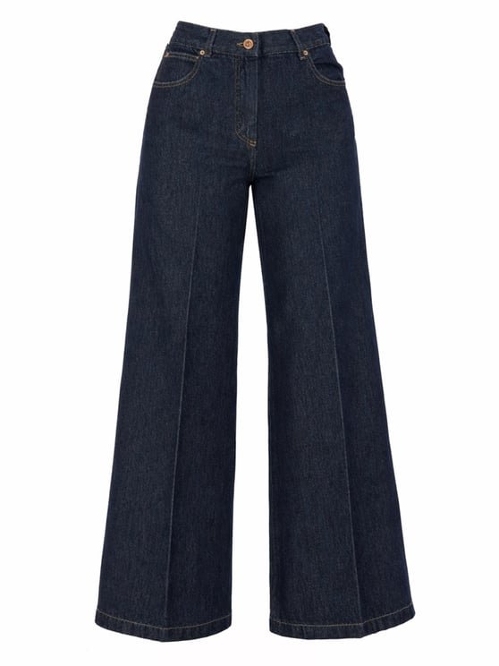 Aspesi Neutrals High-Waist Flared Denim Jeans