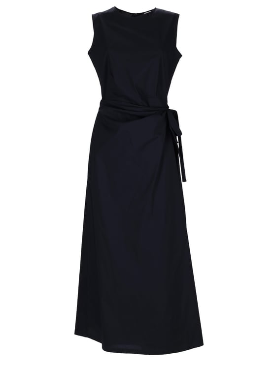 Aspesi Sleeveless Refined Round Neck Midi Dress