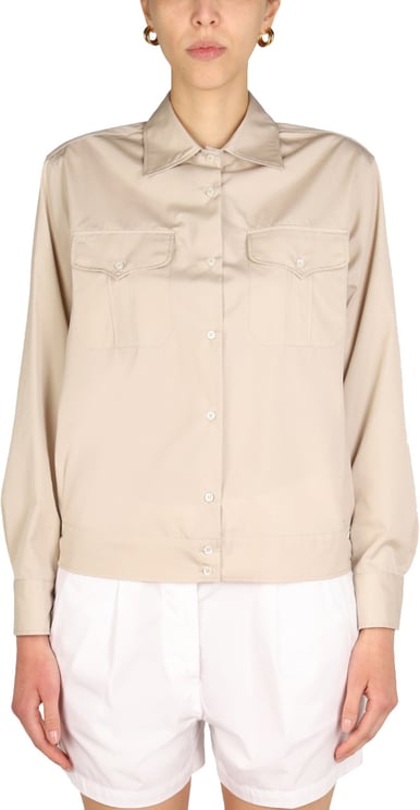 Aspesi Pointed Collar Cotton Shirt