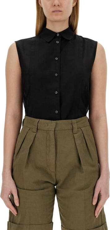 Aspesi Sleeveless Silk Blend Shirt