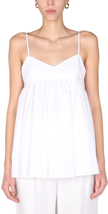Aspesi Gathered Flared Top