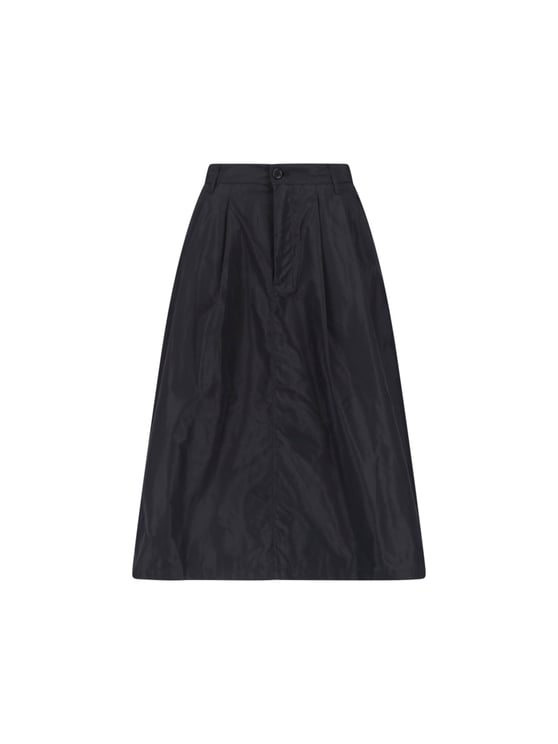 Aspesi Black Technical Midi Skirt