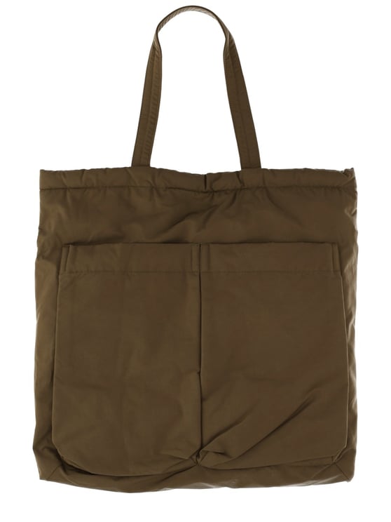 Aspesi Brown Padded Shopper Tote Bag