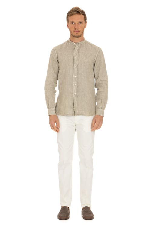 Aspesi Korean Collar Linen Shirt