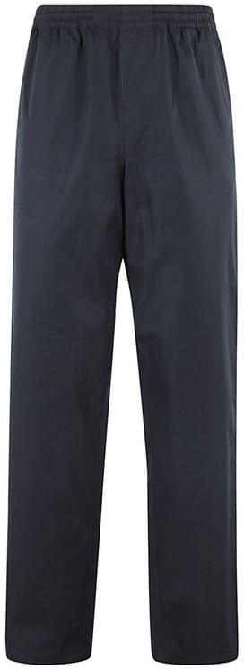 Aspesi Navy Blue Straight Fit Cotton Poplin Pants