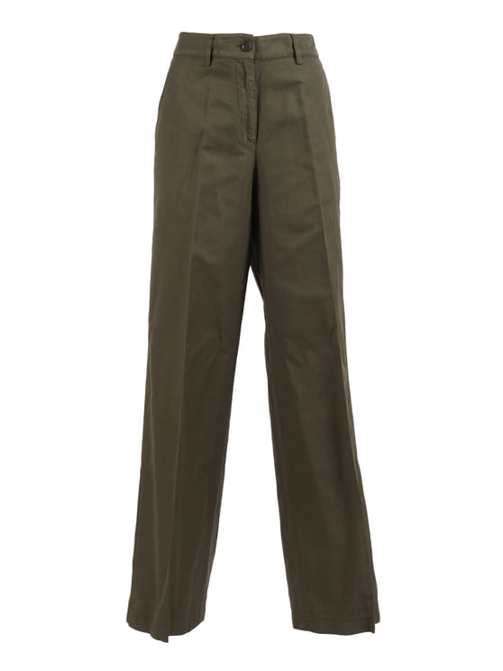 Aspesi High Waisted Straight-Leg Pants