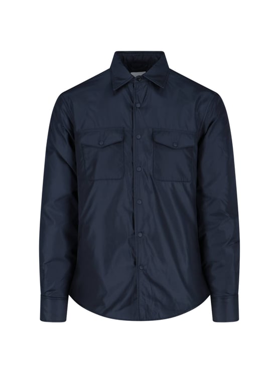 Aspesi Navy Blue 13 Nylon Casual Shirt