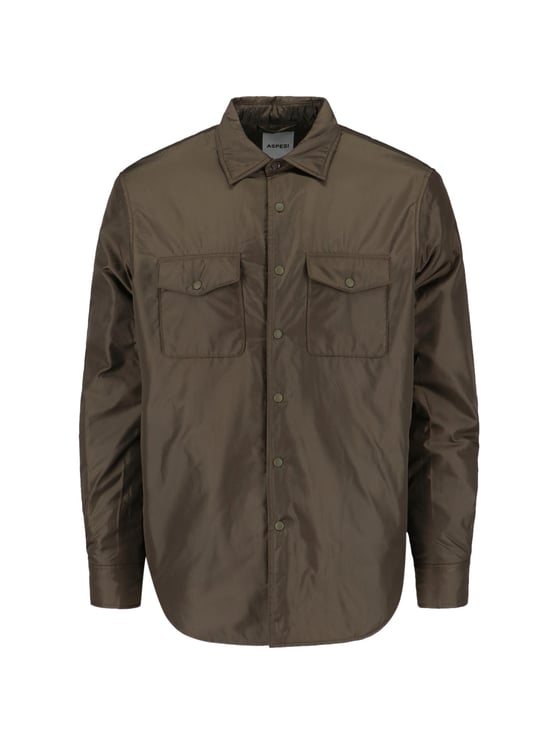 Aspesi Green Nylon Shirt Jacket