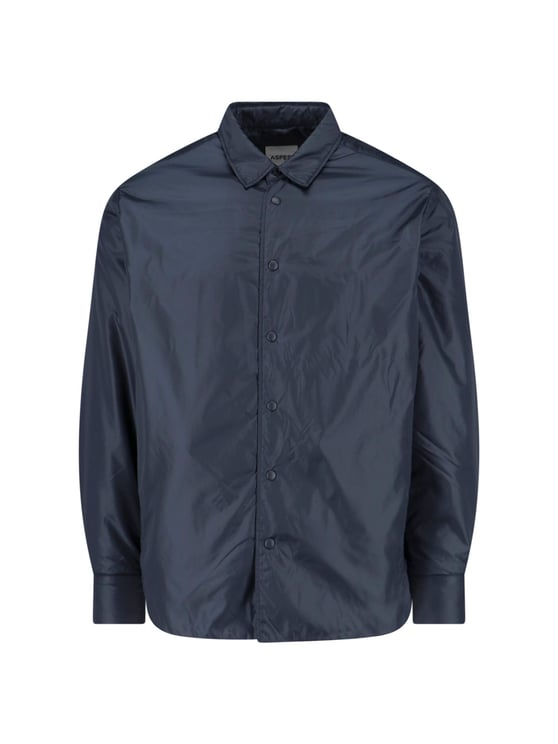 Aspesi Tailored Fit Button-Down Shirt with Pointed Collar