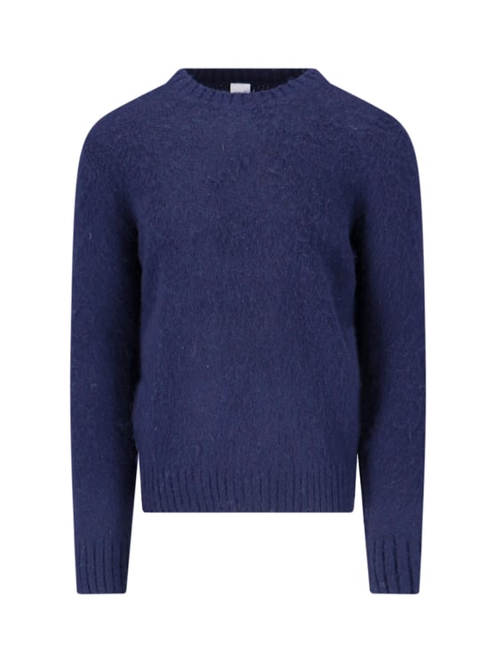 Aspesi Navy Blue M183 Shetland Wool Sweater