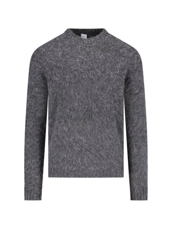 Aspesi Grey M183 Shetland Wool Sweater