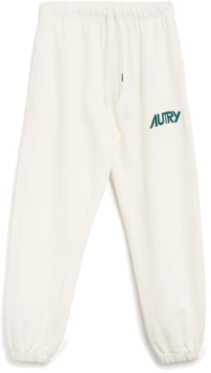 Autry Autry White Cotton Joggers (Workout Pants)