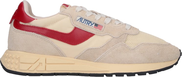 Autry Low-Top Sneakers with Suede and Mesh Composition