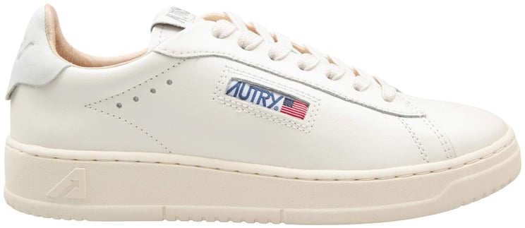 Autry Autry dallas low leather sneakers, cream white