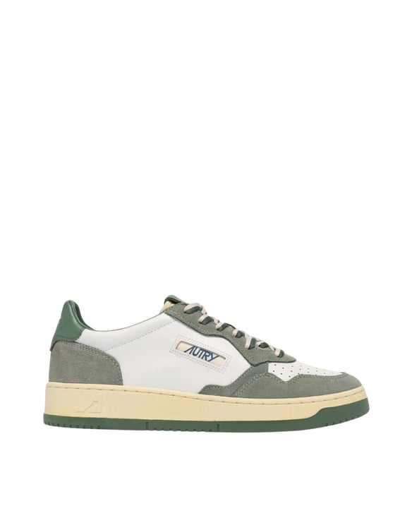 Autry Medalist Low Men’s White/Green Sneakers