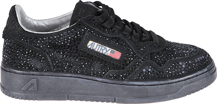 Autry Rose` Collection Medalist Low Sneakers Black