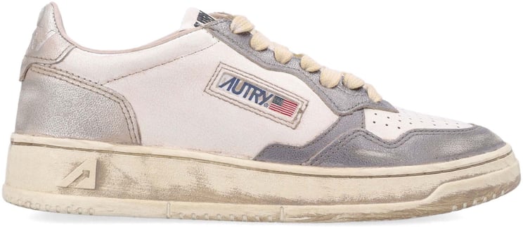 Autry Medalist Low Whiteold Silverplatinum