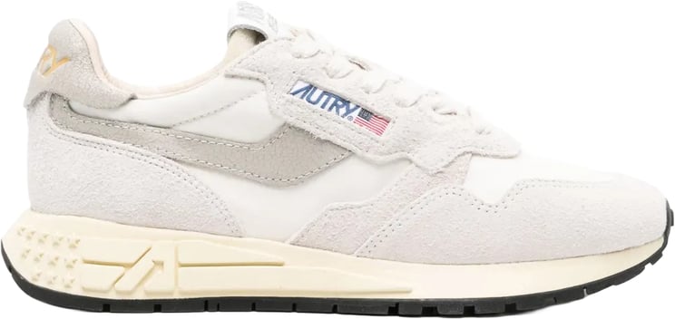 Autry baskets autry reelwind low nylon daim blanc femme