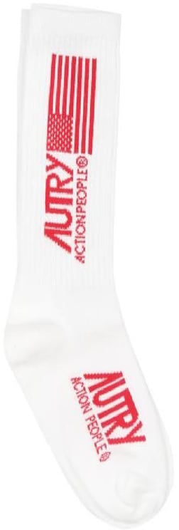 Autry socks kids white