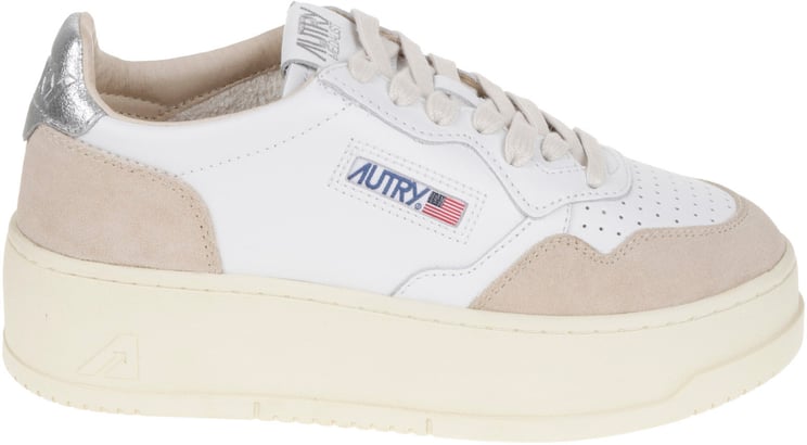 Autry Flat Shoes Silver