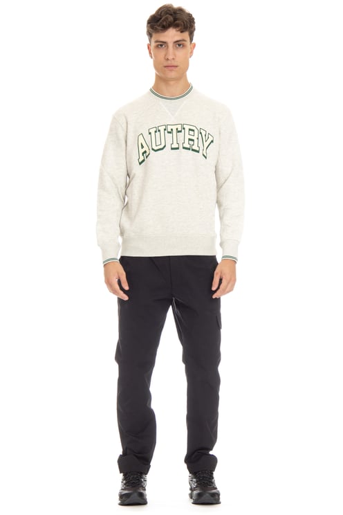 Autry Cotton Crewneck Sweatshirt with Logo
