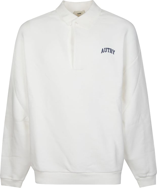Autry Polo Neck Sweatshirt White