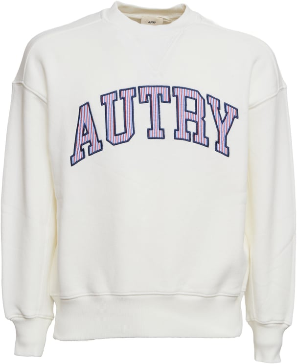 Autry Autry cotton sweatshirt with embroidered logo, white