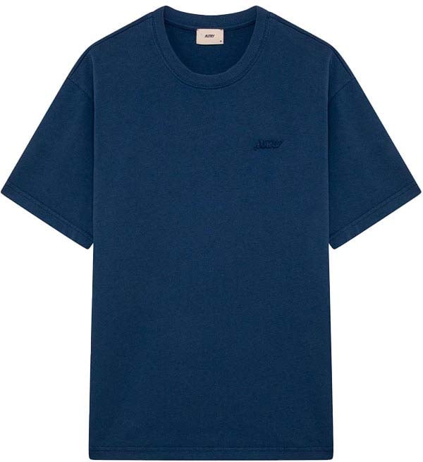 Autry t shirt autry coton logo nuance bleu
