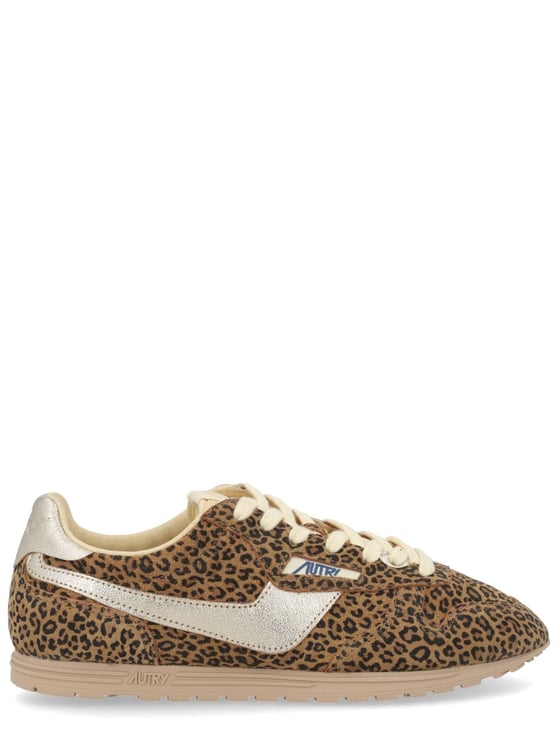 Autry Windspin Leopard Metallic Accents Sneakers