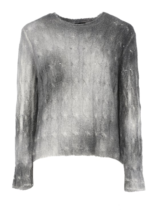 Avant Toi Grey Woven Cashmere Sweater