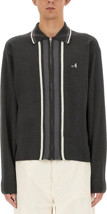 Awake Zip-Up Grey Sweater
