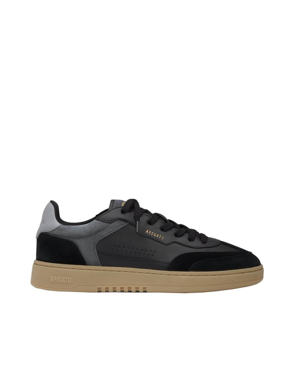 Axel Arigato Contrast Upper Low-Top Sneakers with Metallic Logo