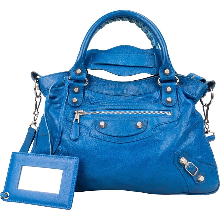 Balenciaga Balenciaga Blue Leather Classic City Handbag