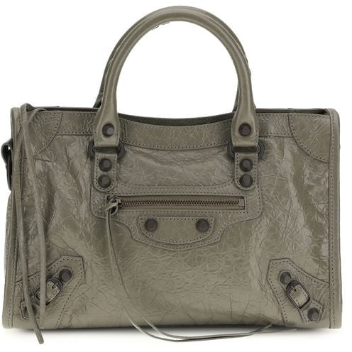 Balenciaga Balenciaga Gray Calf Leather Bos Taurus Shoulder Bag