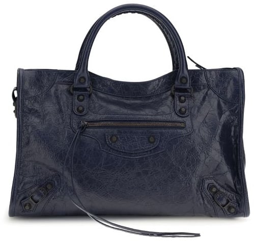 Balenciaga Balenciaga Black Calf Leather Bos Taurus Shoulder Bag