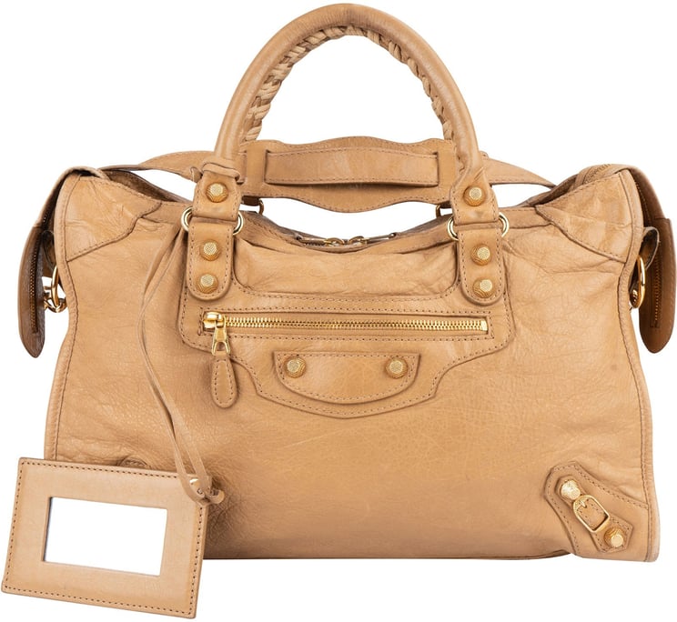 Balenciaga Balenciaga Beige Leather City Handbag