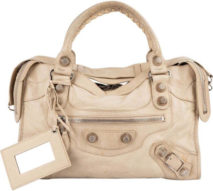 Balenciaga Balenciaga Cream Leather City Handbag