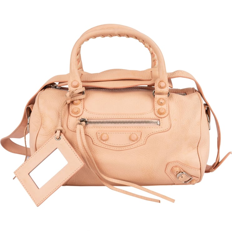 Balenciaga Balenciaga Pink Leather Mini City Handbag